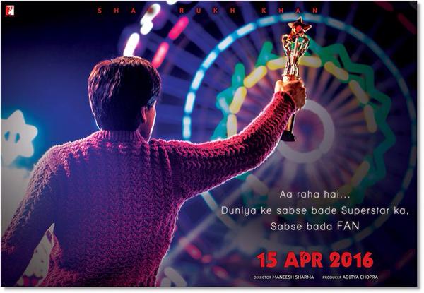 Fan is an upcoming 2016 Hindi film directed by Maneesh Sharma and featuring Shah Rukh Khan in the lead role. Shahrukh Khan's Fan Teaser Poster,Fan Teaser Poster,Shahrukh Khan Fan movie,Fan movie Poster,shah rukh khan,Shahrukh Khan