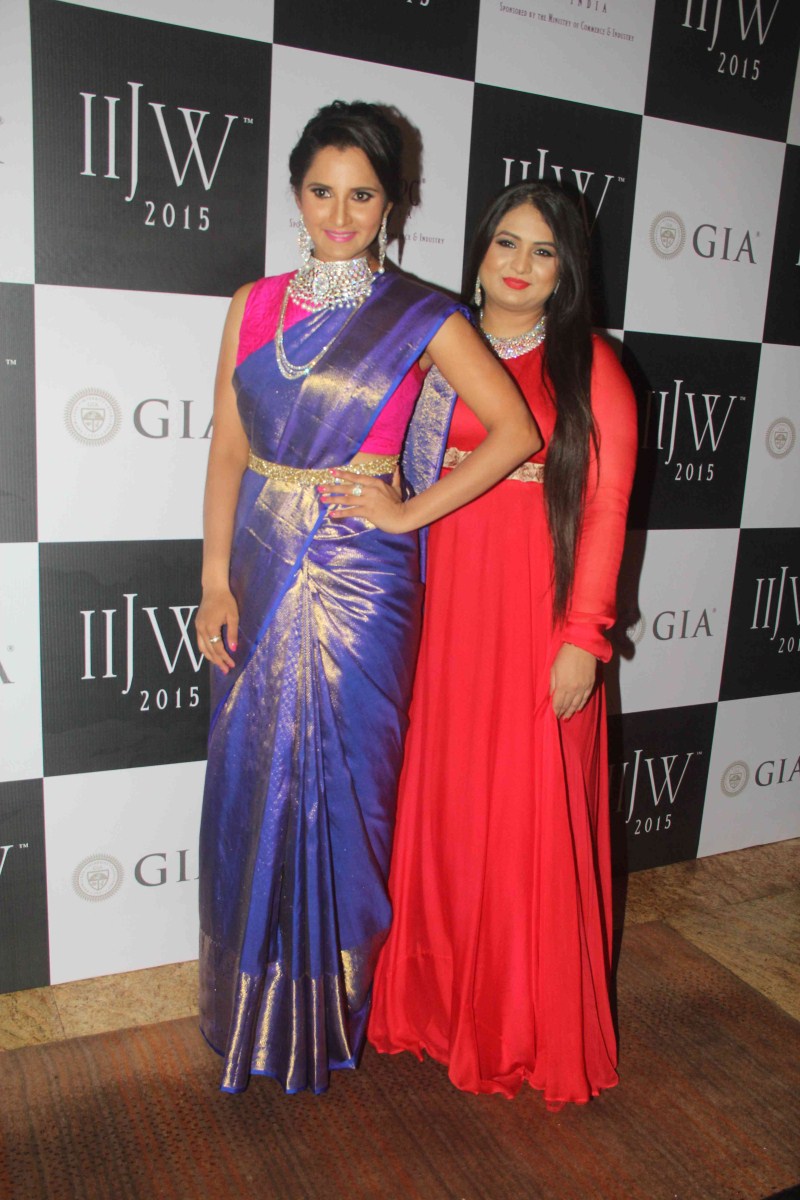 Indian Tennis Player Sania Mirza walks the ramp at India International Jewellery Week. Sania Mirza,Sania Mirza walks the ramp at India International Jewellery Week,Sania Mirza at India International Jewellery Week,IIJW 2015,IIJW,Sania Mirza at IIJW,Sania Mirza latest pics,Sania Mirza latest images,Sania Mirza latest photos,Sania Mirza lates