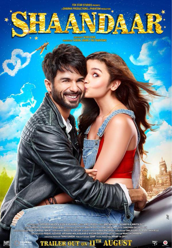 Alia Bhatt and Shahid Kapoor's Shaandar Movie First Look Poster. Shaandar First Look Poster,Shaandar First Look,Alia Bhatt,Shahid Kapoor,Alia Bhatt and Shahid Kapoor's Shaandar First Look Poster,Alia Bhatt and Shahid Kapoor,bollywood movie Shaandar,Shaandar movie poster,Shaandar poster