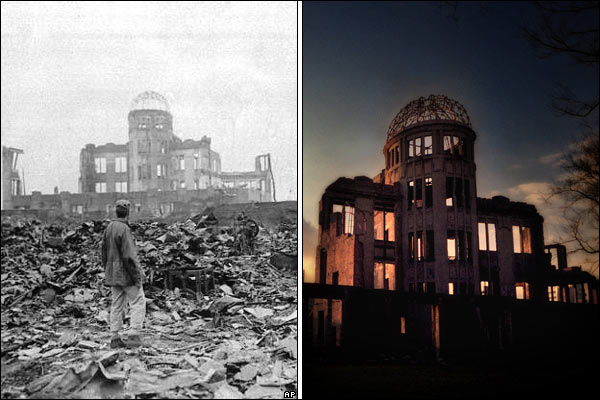 On Aug. 6, 1945, the United States dropped an atomic bomb on the Japanese city of Hiroshima, killing tens of thousands of people. Hiroshima 70th Anniversary,Hiroshima,Hiroshima then and now,Fact Tank - Our Lives in Numbers August 4,2015 70 years after Hiroshima,Bombing of Hiroshima and Nagasaki,Hiroshima and Nagasaki