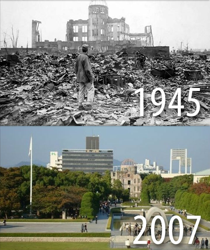 On Aug. 6, 1945, the United States dropped an atomic bomb on the Japanese city of Hiroshima, killing tens of thousands of people. Hiroshima 70th Anniversary,Hiroshima,Hiroshima then and now,Fact Tank - Our Lives in Numbers August 4,2015 70 years after Hiroshima,Bombing of Hiroshima and Nagasaki,Hiroshima and Nagasaki