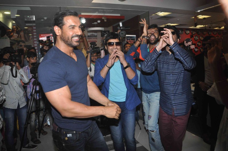 Bollywood Actor John Abraham and Anil Kapoor promote Welcome Back movie at Fever 104 FM. John Abraham,Anil Kapoor,John Abraham and Anil Kapoor,Welcome Back,Welcome Back movie promotion,Welcome Back movie promotion at Fever 104 FM,at Fever 104 FM