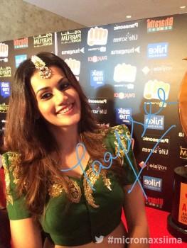 South Indian Actress Taapsee Pannu at SIIMA Awards 2015.