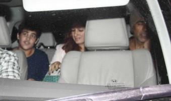 Akshay Kumar,Akshay Kumar,Twinkle and Son Spotted at Juhu PVR,Twinkle,actor Akshay Kumar,Twinkle and Son