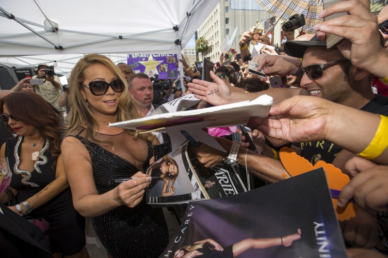 Iconic musician Mariah Carey has become the latest star to appear on Hollywood's Walk of Fame. Mariah Carey,Mariah Carey gets star on Hollywood's Walk of Fame,Iconic musician Mariah Carey,musician Mariah Carey,Hollywood's Walk of Fame