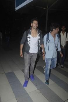 Bollywood Actor Kabir Khan and Varun Dhawan Spotted at Mumbai Airport.