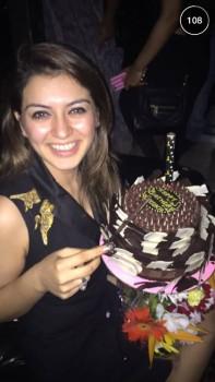 South Indian Actress Hansika Motwani Birthday Celebration.