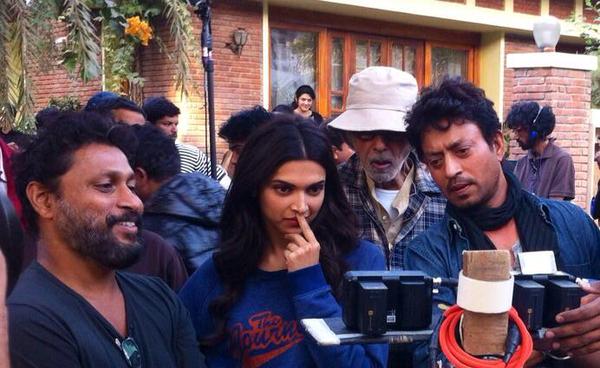 'Piku' Piku,Deepika Padukone,Amitabh Bachchan,irrfan khan,Shoojit Sircar,behind the scene,on the sets,photos