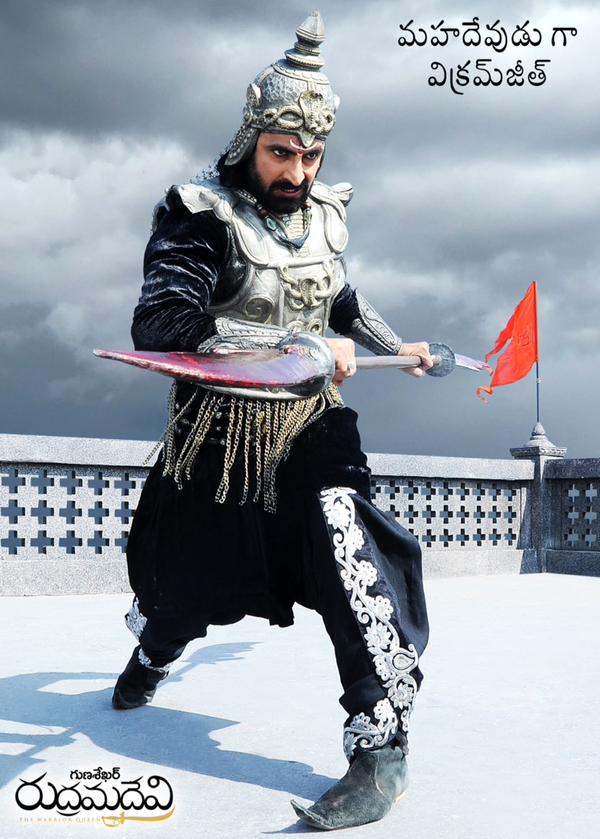 Rudhramadevi is an upcoming Telugu historical film, directed by Gunasekhar in 3D. The film is being dubbed into Tamil and Malayalam and has Anushka Shetty, Allu Arjun, Rana Daggubati, Vikramjeet Virk, Prakash Raj, Krishnam Raju, Nithya Menon, Baba Sehgal and Catherine Tresa. Rudhramadevi,Rudhramadevi Movie Poster,Rudhramadevi Poster,Anushka Shetty,Rana Daggubati,Allu Arjun,Nithya Menon,Rudhramadevi movie stills,Rudhramadevi movie pics,Rudhramadevi movie images,Rudhramadevi movie photos,Rudhramadevi movie pictures