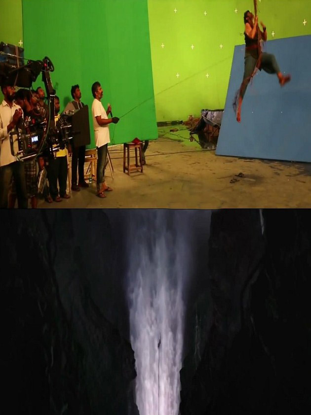 Here are Some Baahubali Before and After VFX Shots Baahubali Before and After VFX Shots,Before and After VFX Shots,Baahubali