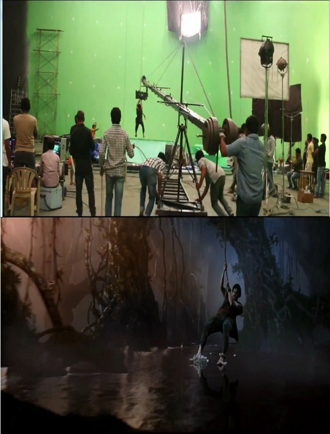 Here are Some Baahubali Before and After VFX Shots Baahubali Before and After VFX Shots,Before and After VFX Shots,Baahubali