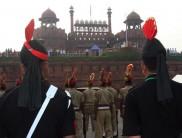 Rehearsal of the Independence Day celebrations was held at Red Fort on Tuesday Morning.