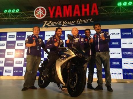 Bollywood Actor John Abraham Launches Yamaha R3 in India.