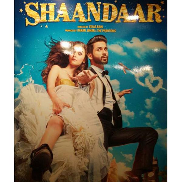 Alia Bhatt and Shahid Kapoor's Shaandar Movie First Look Poster. Shaandar First Look Poster,Shaandar First Look,Alia Bhatt,Shahid Kapoor,Alia Bhatt and Shahid Kapoor's Shaandar First Look Poster,Alia Bhatt and Shahid Kapoor,bollywood movie Shaandar,Shaandar movie poster,Shaandar poster