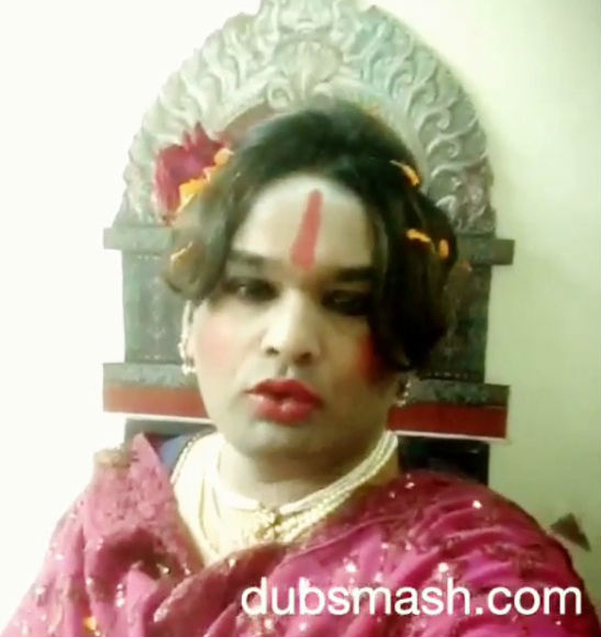 Video posted by Umnesh Potdar is a hilarious dubsmash of the god-woman, Radhe Ma. Radhe Ma,Radhe Maa Dubsmash,spiritual leader Radhe Maa,Godwoman Radhe Maa,Radhe Maa funny pics,Radhe Maa funny memes,Radhe Maa trolls