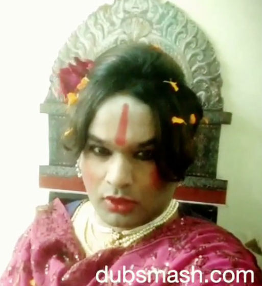 Video posted by Umnesh Potdar is a hilarious dubsmash of the god-woman, Radhe Ma. Radhe Ma,Radhe Maa Dubsmash,spiritual leader Radhe Maa,Godwoman Radhe Maa,Radhe Maa funny pics,Radhe Maa funny memes,Radhe Maa trolls