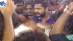 South Indian Actor Simbu at Kasi Theater.