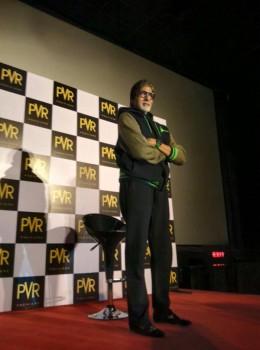 Bollywood Actor Amitabh Bachchan at the Press Interaction.