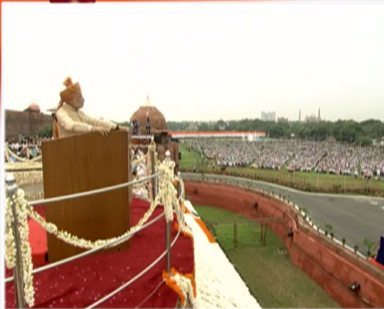 PM Modi pays tribute to Mahatma Gandhi at Rajghat. Independence Day,Independence Day 2015,Modi,Narendra Modi,Mahatma Gandhi,modi speach,PM Narendra Modi Speech at Red Fort,Narendra Modi Speech at Red Fort,Modi Speech at Red Fort