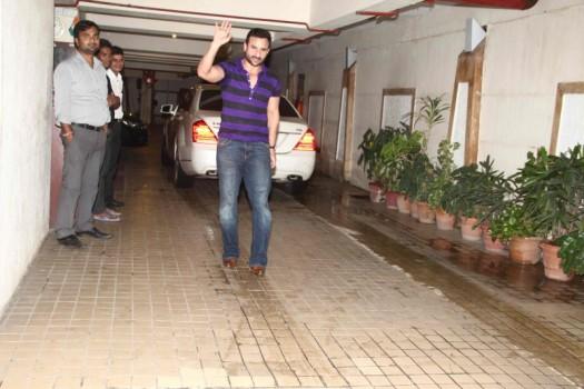 Bollywood Actor Saif Ali Khan Birthday Celebration Pics.