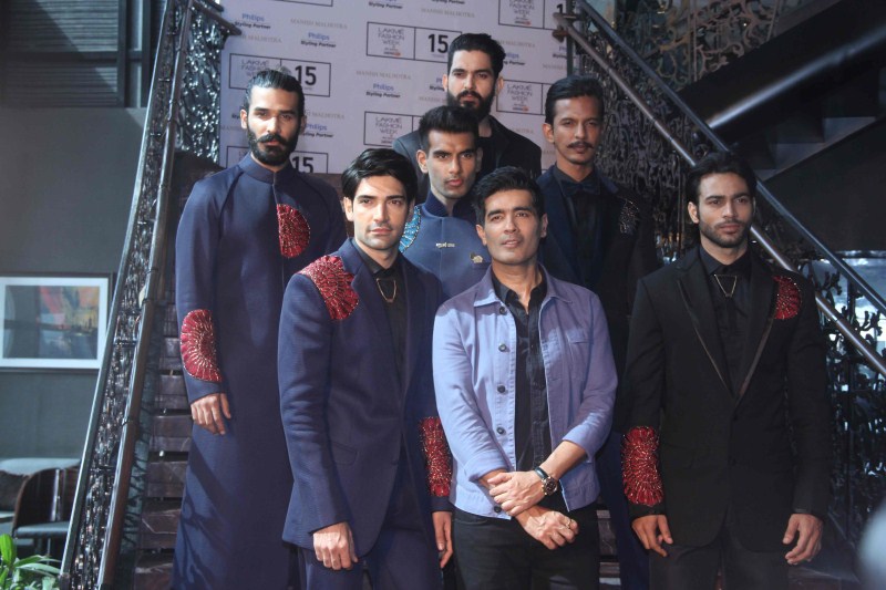 Fashion designer Manish Malhotra's special preview of his upcoming Lakme Fashion Week Winter 2015 collection. An event held at Palladium Hotel on Tudesay Morning. Manish Malhotra,Manish Malhotra Lakme Festive 2015,Manish Malhotra Lakme Festive,Lakme Festive 2015,Lakme Festive,Palladium Hotel,Manish Malhotra's menswear show