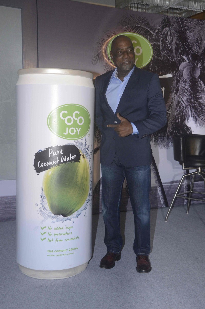 Photos of Cricket legend Sir Vivian Richards launches Coco Joy in India. Vivian Richards launches Coco Joy,Vivian Richards,Coco Joy,Coco Joy in india,Food & Beverages,Cricket legend Sir Vivian Richards,Cricket legend Vivian Richards