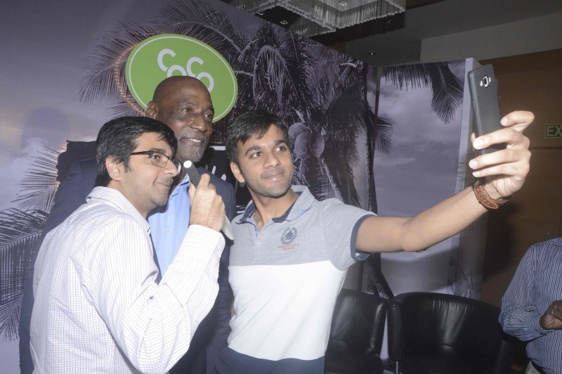 Photos of Cricket legend Sir Vivian Richards launches Coco Joy in India. Vivian Richards launches Coco Joy,Vivian Richards,Coco Joy,Coco Joy in india,Food & Beverages,Cricket legend Sir Vivian Richards,Cricket legend Vivian Richards