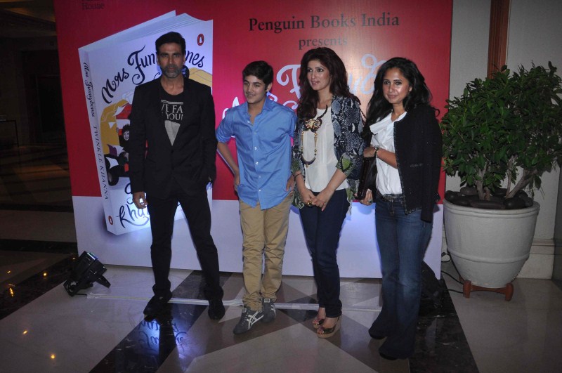 Actress turned interior designer-turned-writer Twinkle Khanna launched her first book Mrs Funnybones. Karan Johar, Akshay Kumar, Aamir Khan, Dimple Kapadia graced the event. Aamir Khan,Akshay Kumar,Karan Johar,Dimple Kapadia,Twinkle Khanna,Twinkle Khanna's book Mrs Funnybones,Mrs Funnybones,Funnybones,Sonali Bendre