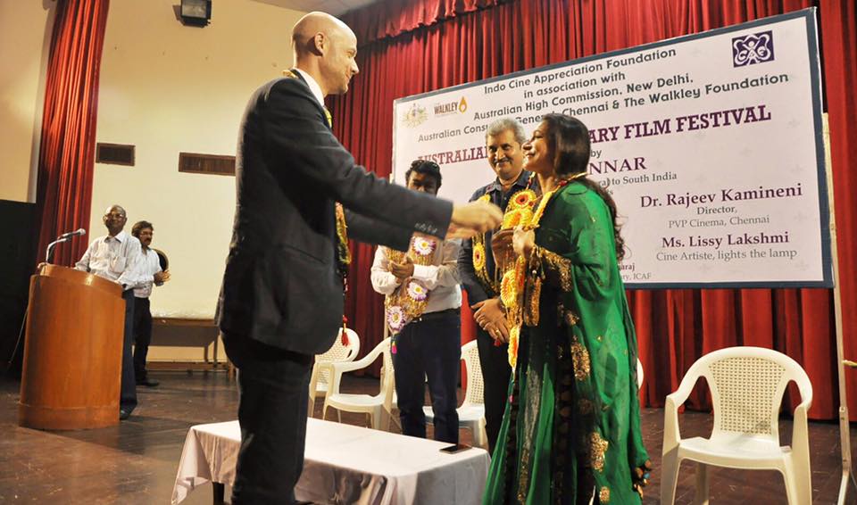 Malayalam actress Lissy inaugurates the Australian documentary film festival. Lissy,actress Lissy,Australian Documentary Film Festival