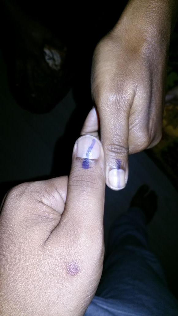 Peoples casting their votes for BBMP Election in Bangalore. BBMP Elections 2015,BBMP Elections,BBMP,vote,bangalore,bbmp bangalore