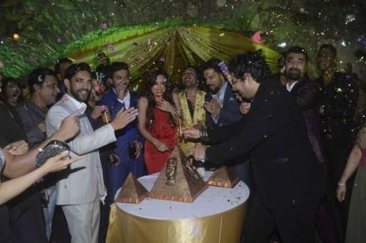 Photos of Sana Khan celebrates birthday with Ajaz Khan, Rajeev Paul