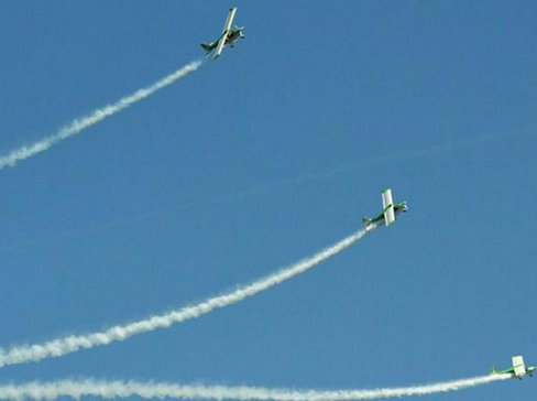Two planes collided at an air show in Dittingen in Switzerland’s Basel canton. Swiss police said one of the pilots was killed in the incident. The second one was reported to have ejected and parachuted to safety. Switzerland air show,Switzerland plane collide,switzerland planes collide,switzerland air show crash,pilot killed,Dittingen airshow,dittingen,Swiss