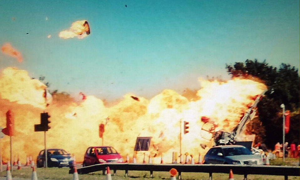 A military jet taking part in the Shoreham Air Show crashed into a busy main road on Saturday, killing 11 people and injuring more than a dozen others.The Hawker Hunter fighter jet crashed near Brighton after the pilot failed to pull out of a loop manoeuvre. Videos and photos of the deadly accident shared on social media shows, the Hawker Hunter fighter jet going in up in the sky, before plummeting speedily into the busy road. A huge fireball is seen erupting through the tress amid plumes of black smoke folowing the crash. Shoreham Air Show plane crash,military jet crashes at air show,airshow,Hawker Hunter fighter jet,images of shoreham airshow crash,British airshow,crash,plane crash,airshow plane crashes