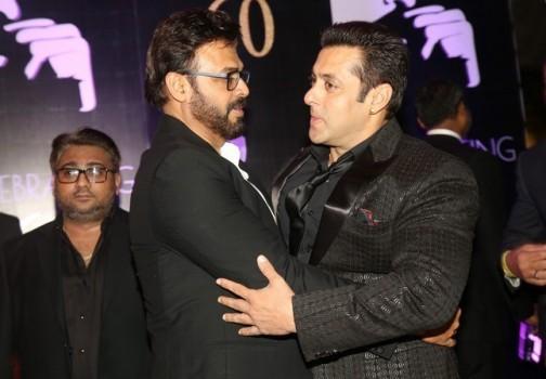 Bollywood Actor Salman Khan at Chiranjeevi's 60th Birthday Celebration.
