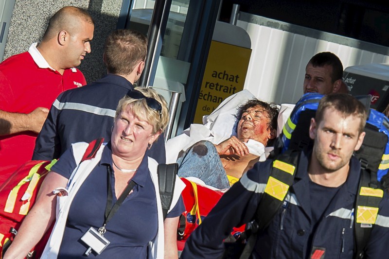 French President Francois Hollande will award France's highest honour, the Legion d'honneur, to three US citizens and a Briton who helped disarm a machine gun-toting attacker on a train last week. Gunman foiled on France Train,France train shooting,France train attack,Gunman,Francois Hollande