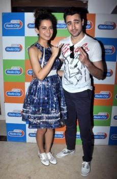 Bollywood Actor Imran Khan and Actress Kangna Ranaut promote 'Katti Batti' on Radio City 91.1 FM.