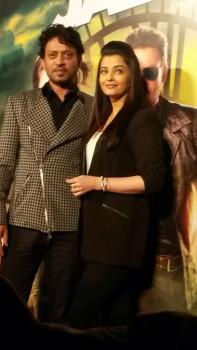 Photos of Jazbaa Trailer Launch.