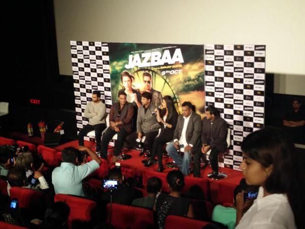 Photos of Jazbaa Trailer Launch. Jazbaa Trailer,Jazbaa Trailer Launch,Jazbaa,Aishwarya Rai Bachchan,Aishwarya Rai,Irrfan Khan,Jazbaa Trailer Launch pics,Jazbaa Trailer Launch images,Jazbaa Trailer Launch photos,Jazbaa Trailer Launch pictures,Jazbaa Trailer stills,bollywood movie Jazbaa