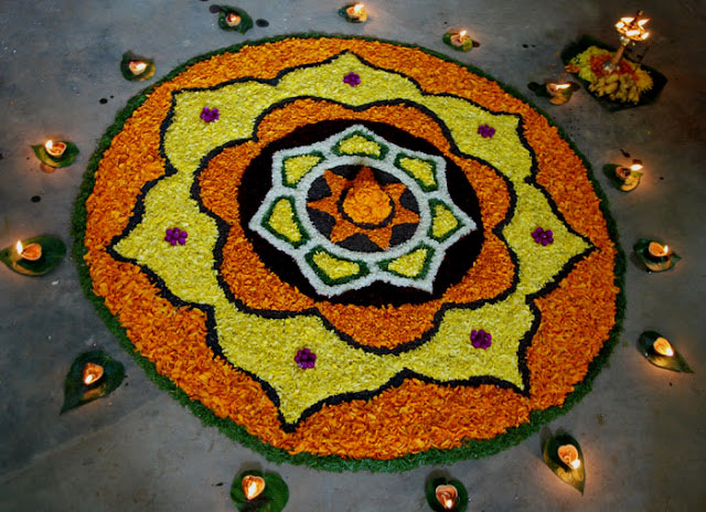 The harvest festival Onam is celebrated on the month of Chingam. Onam,onam 2015,onapookalam,onam pookalam designs,pookalam designs,best pookalam designs,simple pookalam designs,latest pookalam designs