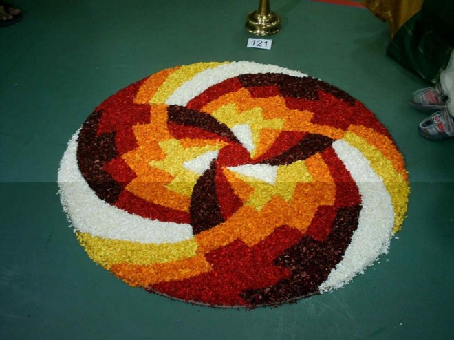The harvest festival Onam is celebrated on the month of Chingam. Onam,onam 2015,onapookalam,onam pookalam designs,pookalam designs,best pookalam designs,simple pookalam designs,latest pookalam designs