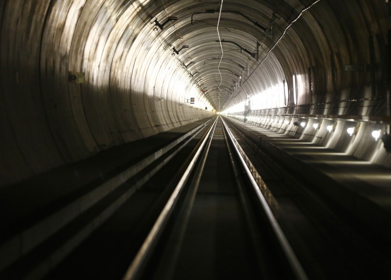 Progress on the NEAT Gotthard Base Tunnel, the world's longest train tunnel, that will allow for crossing the Alps at the end of 2016. World's longest tunnel,World's longest tunnel under Swiss Alps,tunnel under Swiss Alps,Tunnel through the Alps,Gotthard Base Tunnel,World's Longest Tunnel Drilled Under Swiss Alps,tunnel,longest tunnel