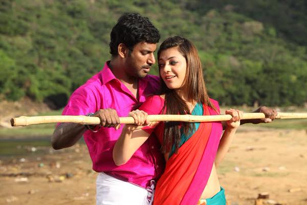 Actor Vishal and Actress Kajal Agarwal stills from Paayum Puli Movie. Vishal,Kajal Agarwal,Vishal and Kajal Agarwal,Paayum Puli,Paayum Puli Movie stills,Paayum Puli Movie pics,Paayum Puli Movie images,Paayum Puli Movie photos,Paayum Puli Movie pictures