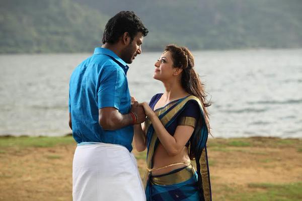 Actor Vishal and Actress Kajal Agarwal stills from Paayum Puli Movie. Vishal,Kajal Agarwal,Vishal and Kajal Agarwal,Paayum Puli,Paayum Puli Movie stills,Paayum Puli Movie pics,Paayum Puli Movie images,Paayum Puli Movie photos,Paayum Puli Movie pictures