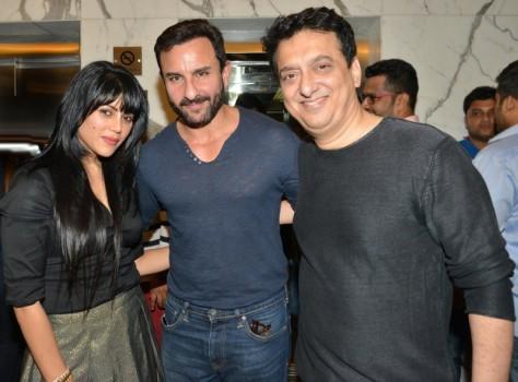 Bollywood Actor Saif Ali Khan, Ranbir Kapoor and Actress Katrina Kaif and at Phantom Special Screening.