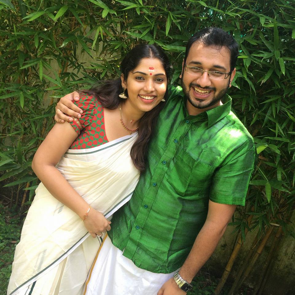 Actress Muktha and Rinku Tomy celebrated their Onam together this year before their wedding. Muktha,Muktha rinku wedding,Muktha onam,muktha onam celebration photos,Muktha wedding photos