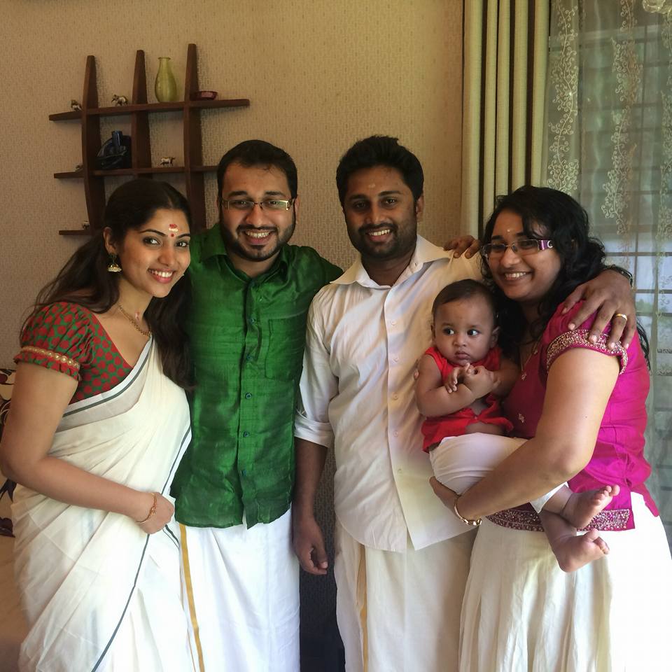 Actress Muktha and Rinku Tomy celebrated their Onam together this year before their wedding. Muktha,Muktha rinku wedding,Muktha onam,muktha onam celebration photos,Muktha wedding photos