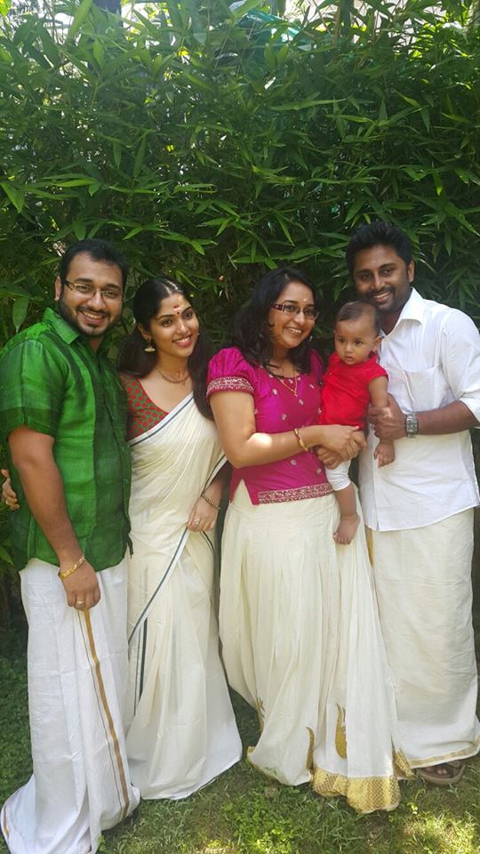 Muktha,Muktha rinku wedding,Muktha onam,muktha onam celebration photos,Muktha wedding photos
