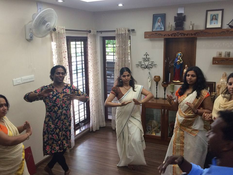 Actress Muktha and Rinku Tomy celebrated their Onam together this year before their wedding. Muktha,Muktha rinku wedding,Muktha onam,muktha onam celebration photos,Muktha wedding photos