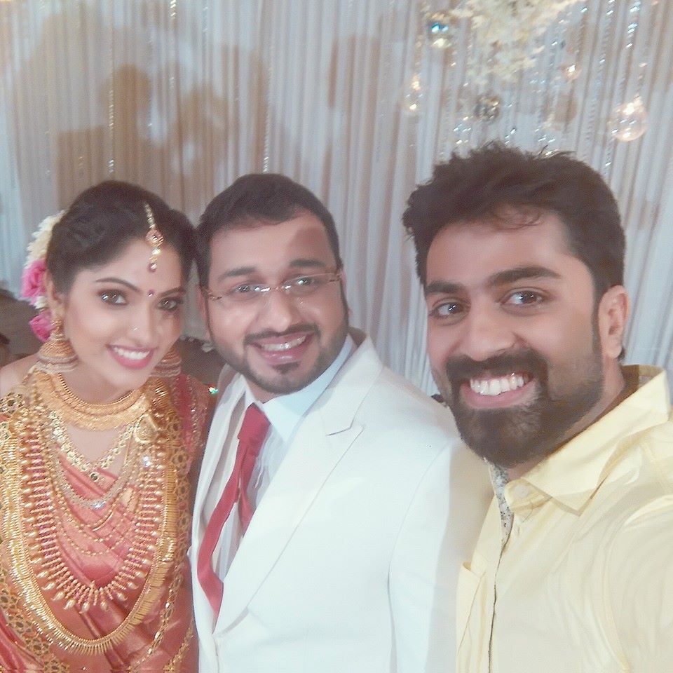 Celebrities from Malayalam entertainment industry attended the wedding receptiion of Muktha and Rinku Tomy. Muktha,muktha wedding reception,muktha reception photos,muktha rinku wedding reception