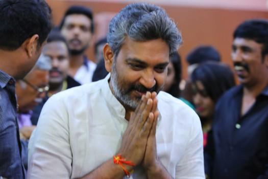 Telugu Director Rajamouli at Shivarajkumar daughter Nirupama-Dileep Wedding reception.